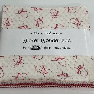 Moda Winter Wonderland Charm Pack Bunny Hill Designs 5" Quilt Squares 42 Pack